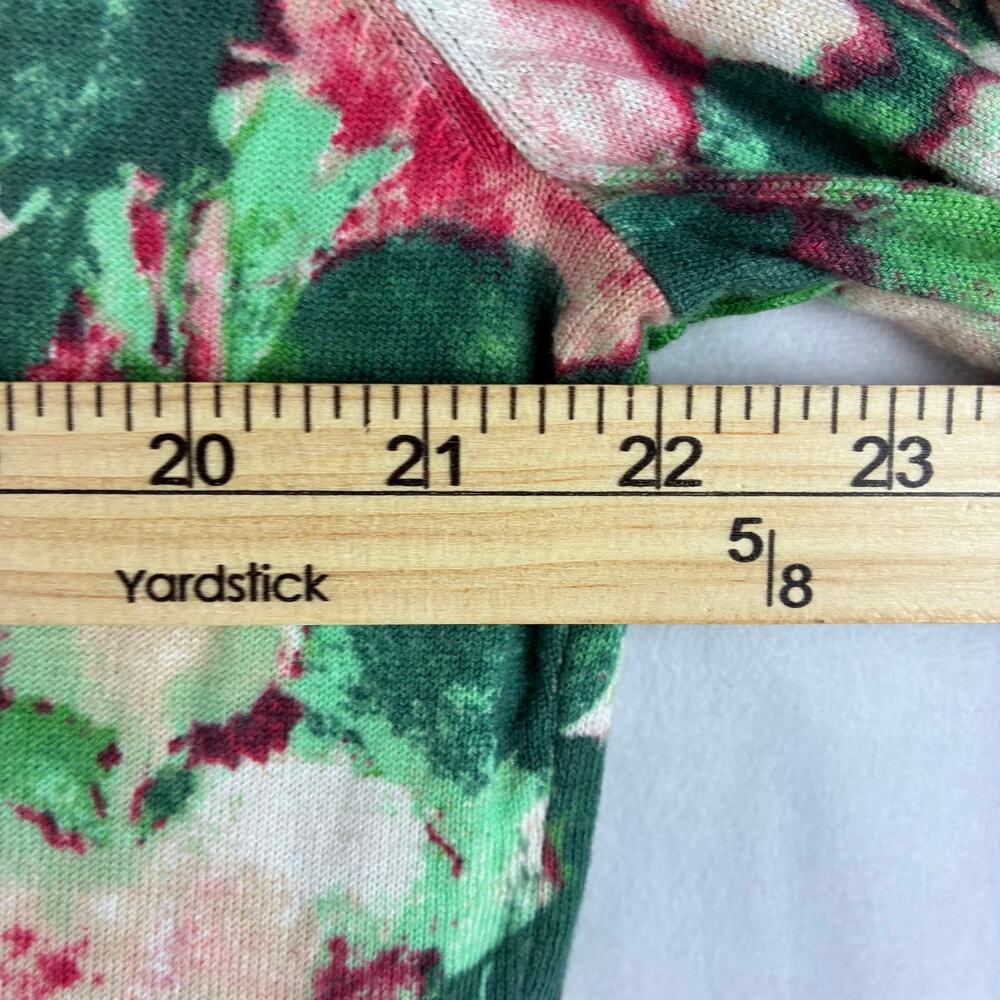 Talbots Floral Button Front Cardigan Sweater Women’s XL Teacher Twee Botanical - Picture 9 of 10